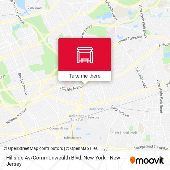 Hillside Av/Commonwealth Blvd map