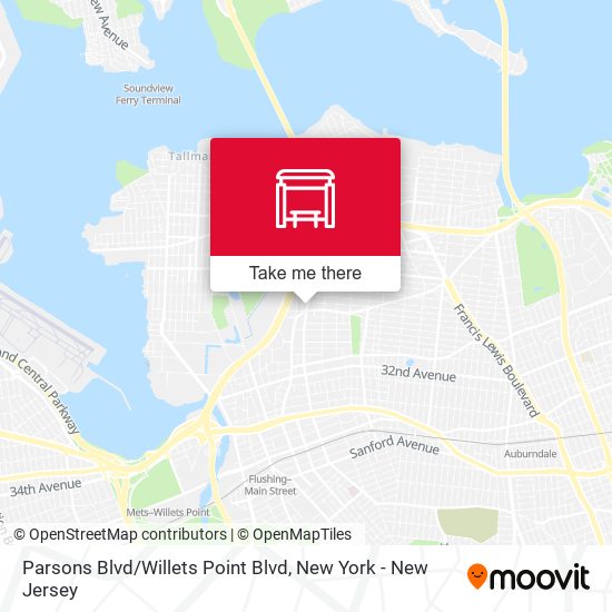 Mapa de Parsons Blvd / Willets Point Blvd