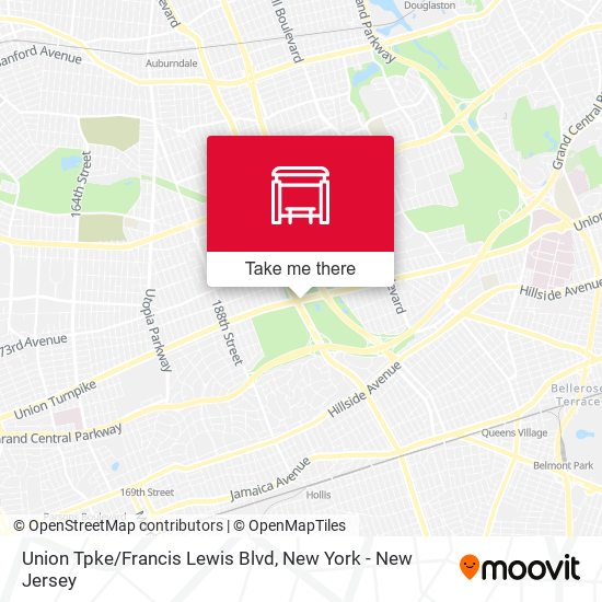 Union Tpke/Francis Lewis Blvd map