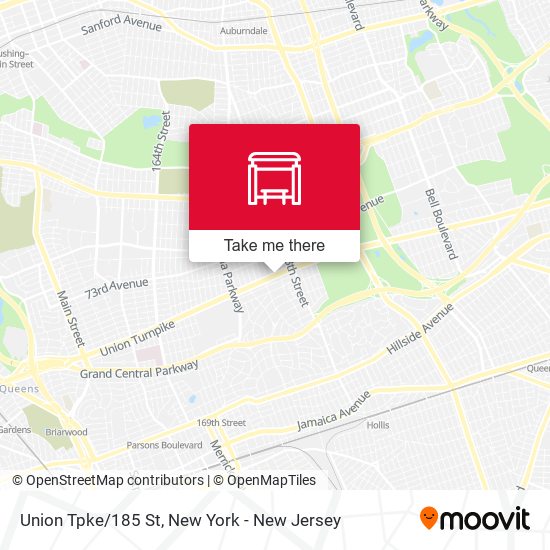 Mapa de Union Tpke/185 St