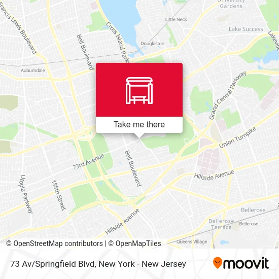 73 Av/Springfield Blvd map