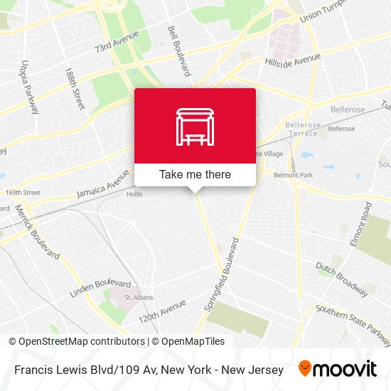 Francis Lewis Blvd/109 Av map