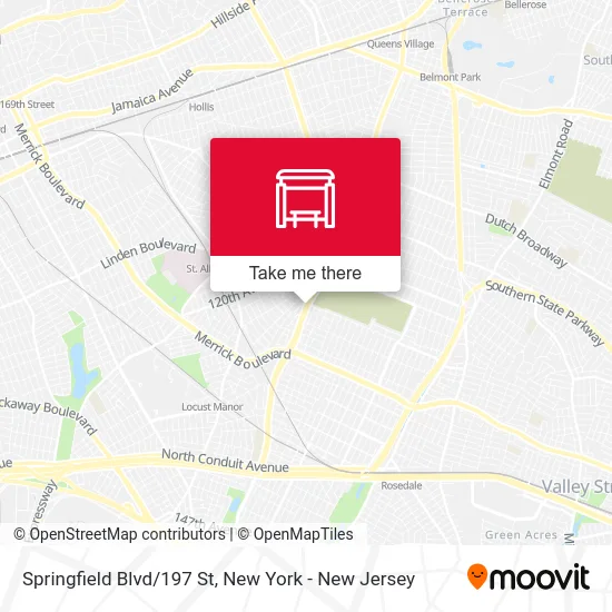Springfield Blvd/197 St map