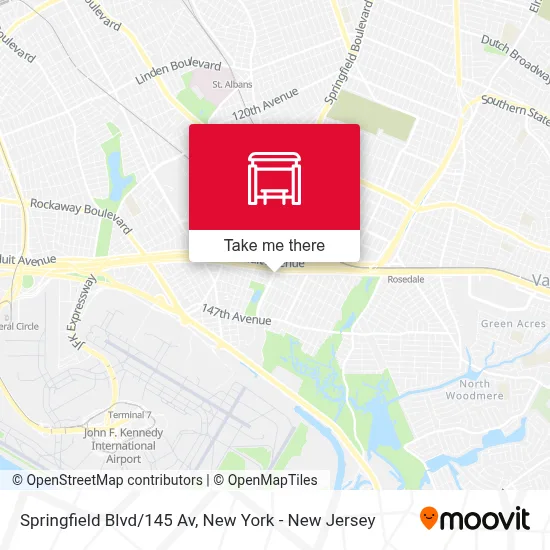 Springfield Blvd/145 Av map