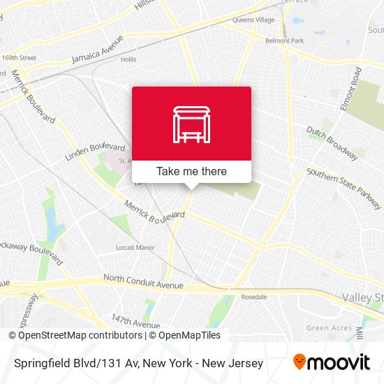 Mapa de Springfield Blvd/131 Av