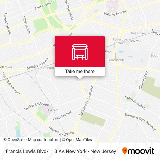 Francis Lewis Blvd/113 Av map