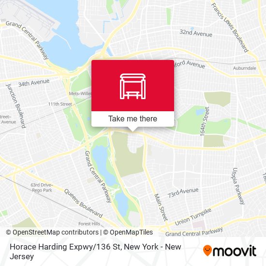 Horace Harding Expwy/136 St map