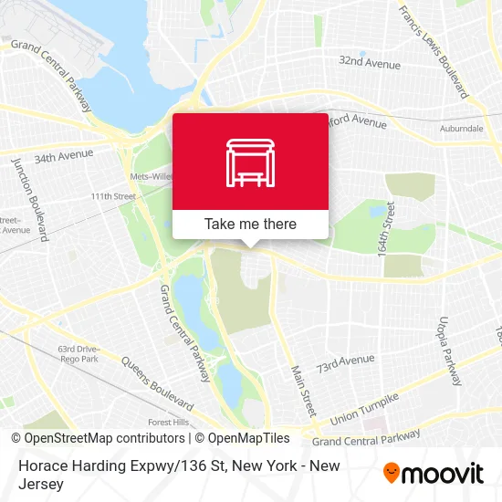 Horace Harding Expwy/136 St map