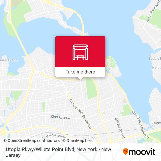 Utopia Pkwy/Willets Point Blvd map