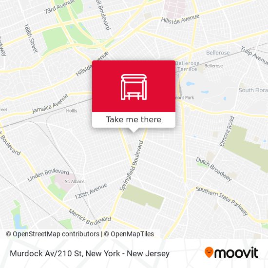 Murdock Av/210 St map