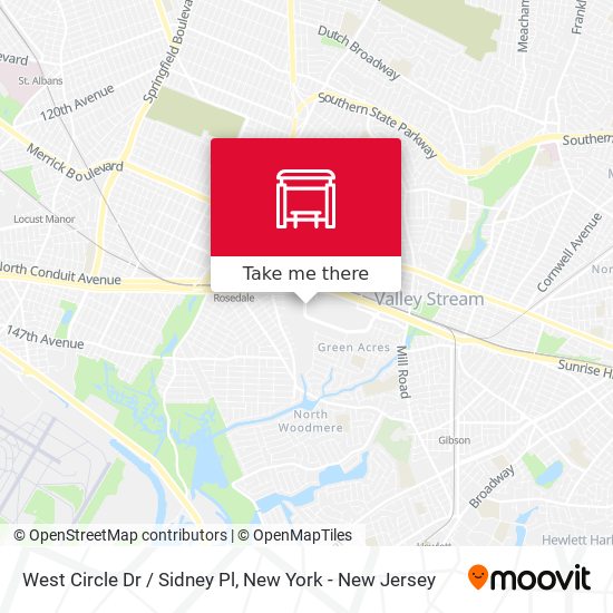 West Circle Dr / Sidney Pl map