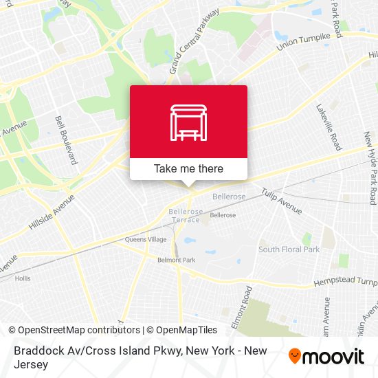 Braddock Av/Cross Island Pkwy map