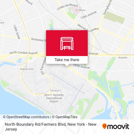 North Boundary Rd/Farmers Blvd map