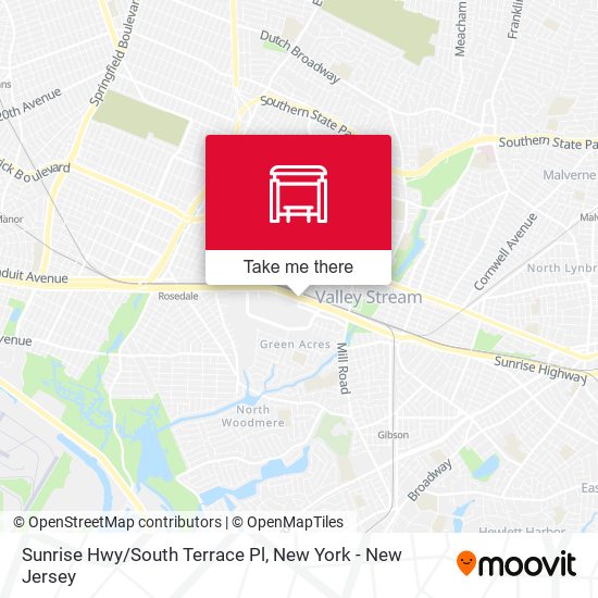 Mapa de Sunrise Hwy/South Terrace Pl