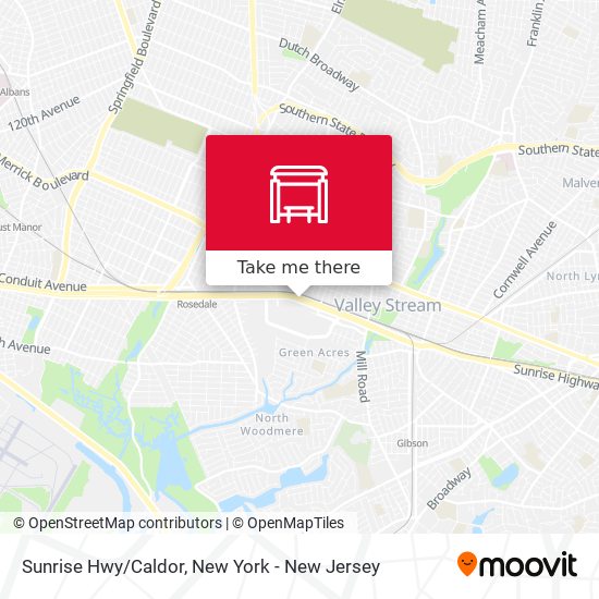 Sunrise Hwy/Caldor map