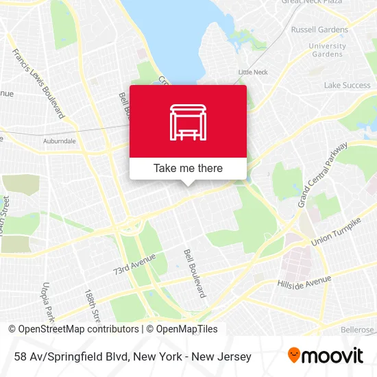 58 Av/Springfield Blvd map