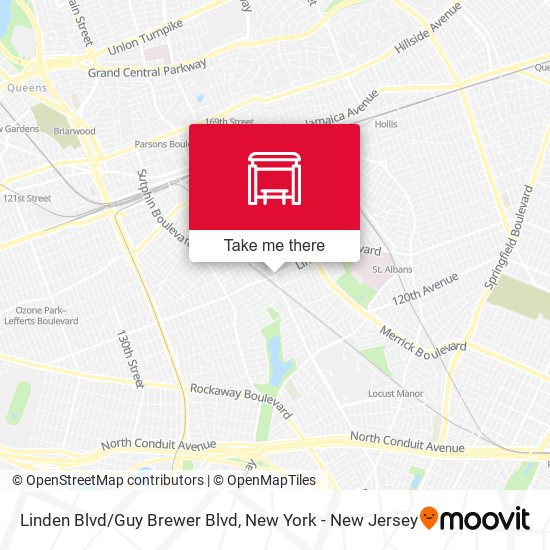 Mapa de Linden Blvd/Guy Brewer Blvd