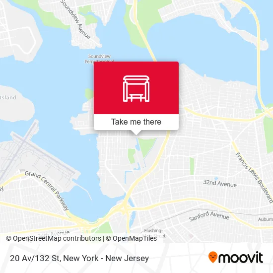 20 Av/132 St map