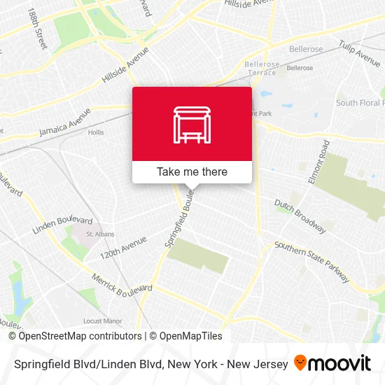 Springfield Blvd/Linden Blvd map