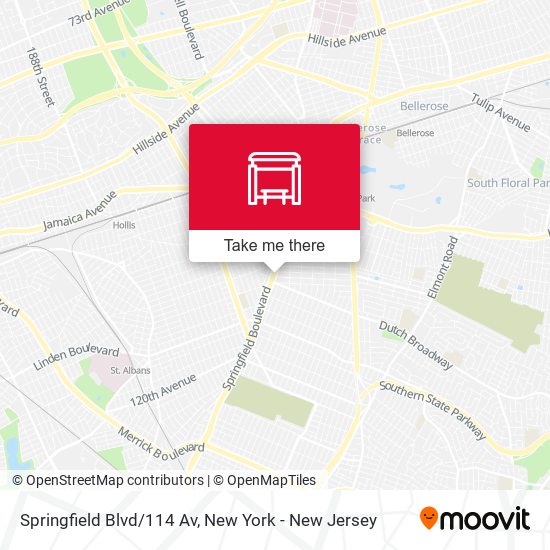 Mapa de Springfield Blvd/114 Av