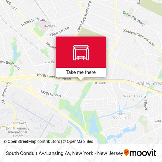 South Conduit Av/Lansing Av map