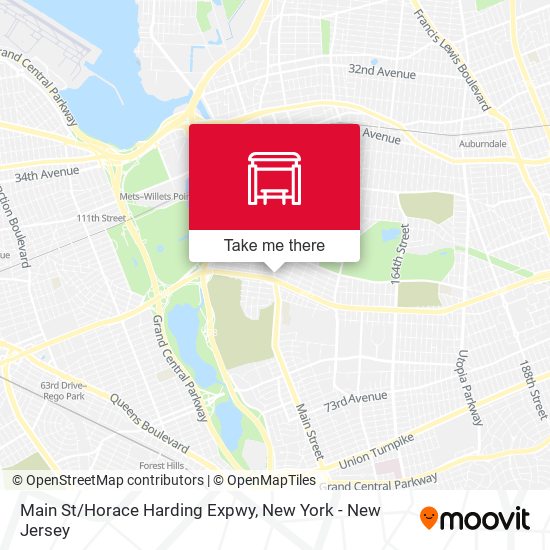 Main St/Horace Harding Expwy map