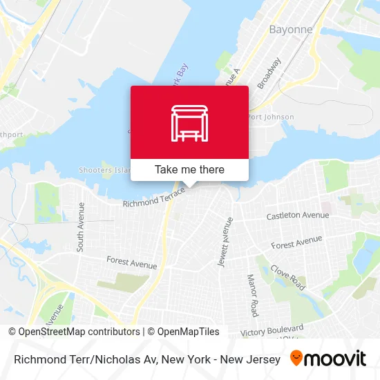 Richmond Terr/Nicholas Av map