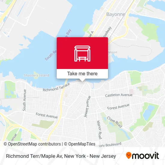 Richmond Terr/Maple Av map