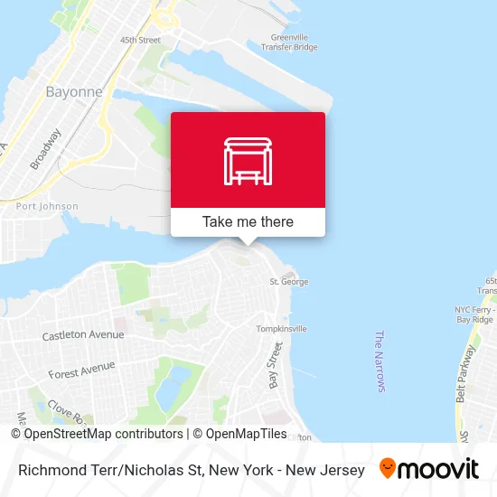 Richmond Terr/Nicholas St map