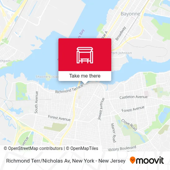 Richmond Terr/Nicholas Av map