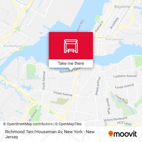 Richmond Terr/Houseman Av map