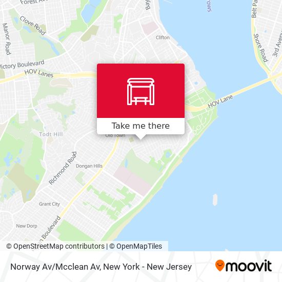 Mapa de Norway Av/Mcclean Av