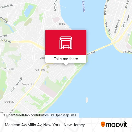 Mcclean Av/Mills Av map