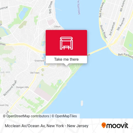 Mcclean Av/Ocean Av map