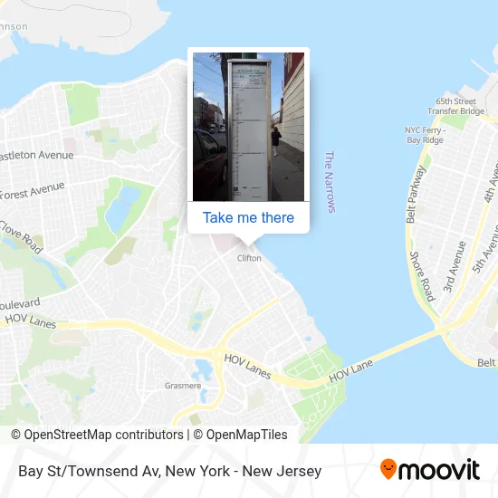 Bay St/Townsend Av map