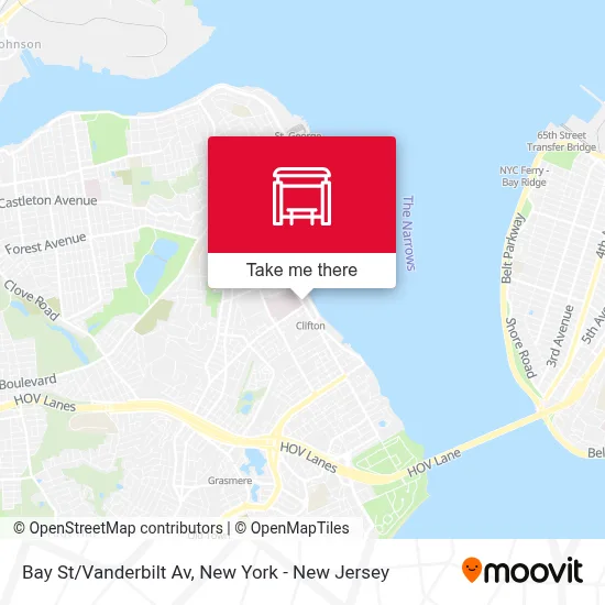 Bay St/Vanderbilt Av map