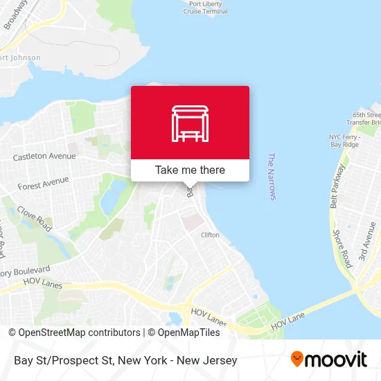 Bay St/Prospect St map