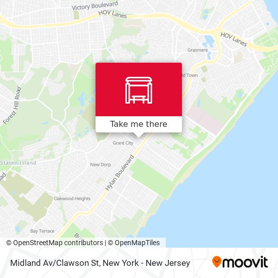 Mapa de Midland Av/Clawson St