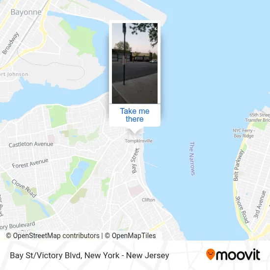 Bay St/Victory Blvd map
