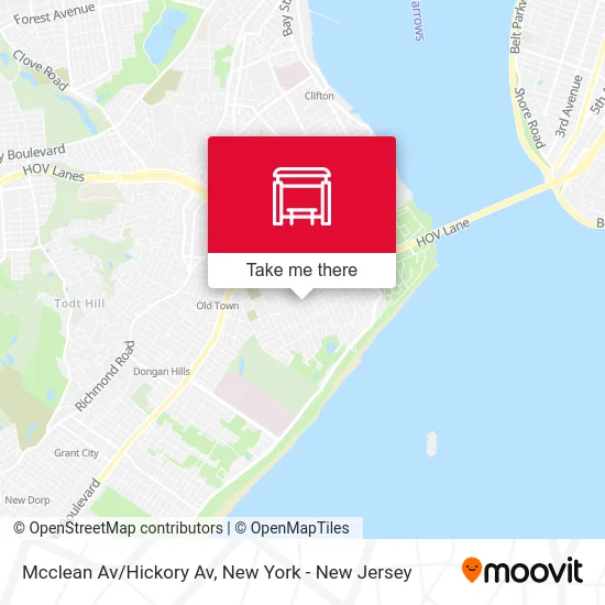 Mcclean Av/Hickory Av map