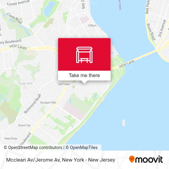 Mcclean Av/Jerome Av map