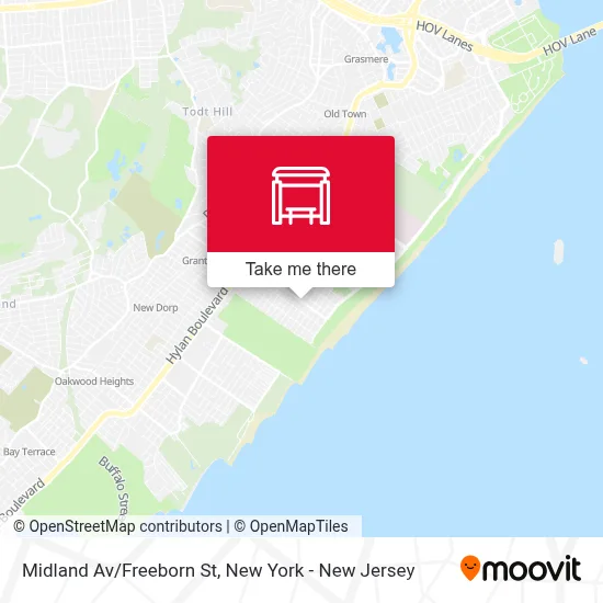 Midland Av/Freeborn St map
