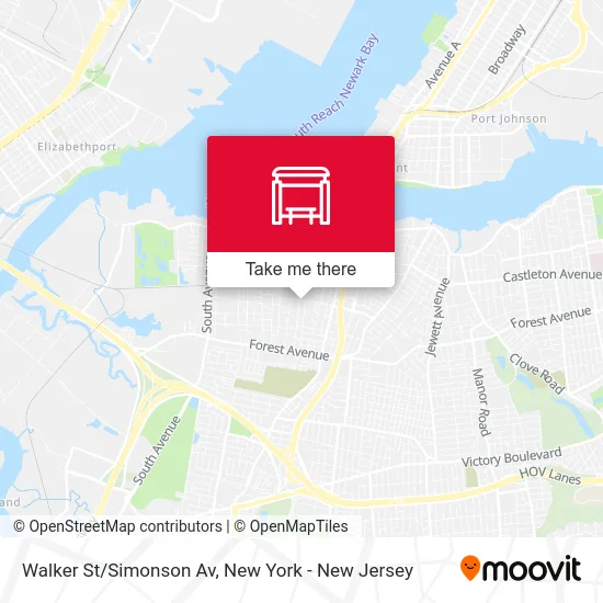 Walker St/Simonson Av map