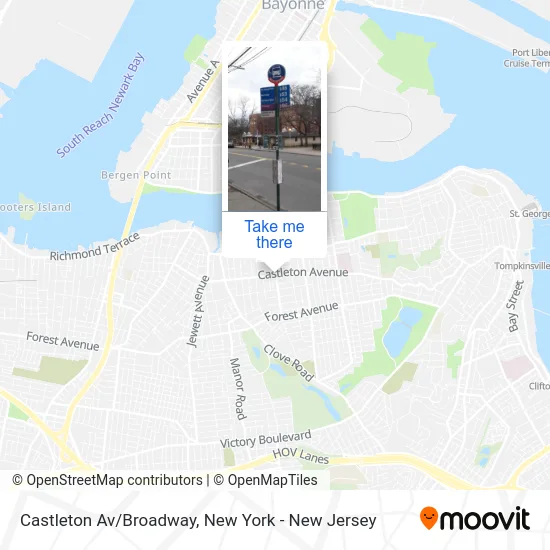 Castleton Av/Broadway map