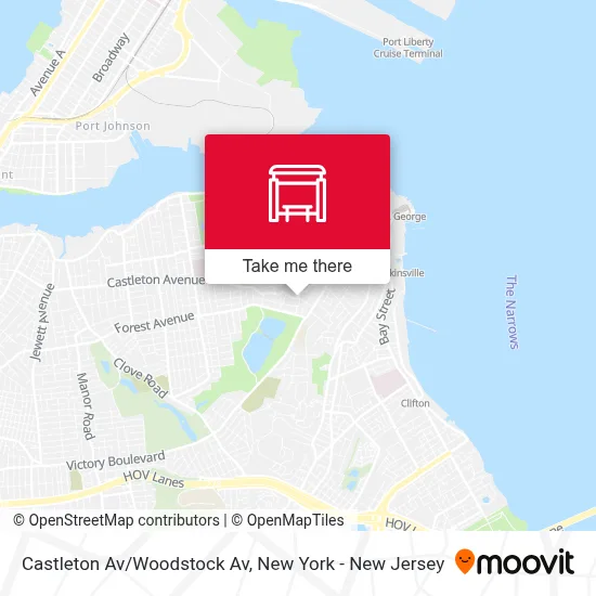 Castleton Av/Woodstock Av map