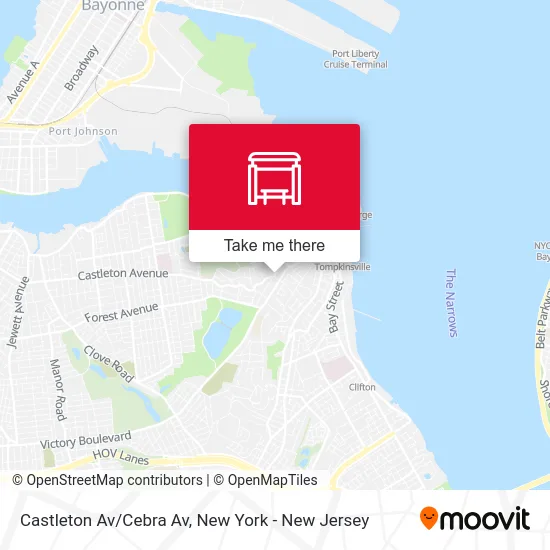 Castleton Av/Cebra Av map