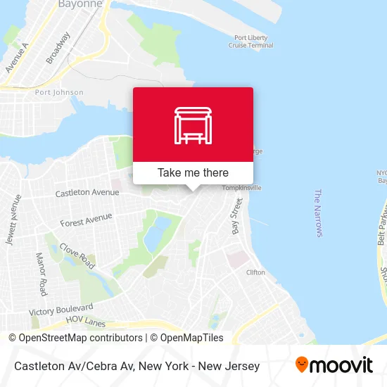 Castleton Av/Cebra Av map