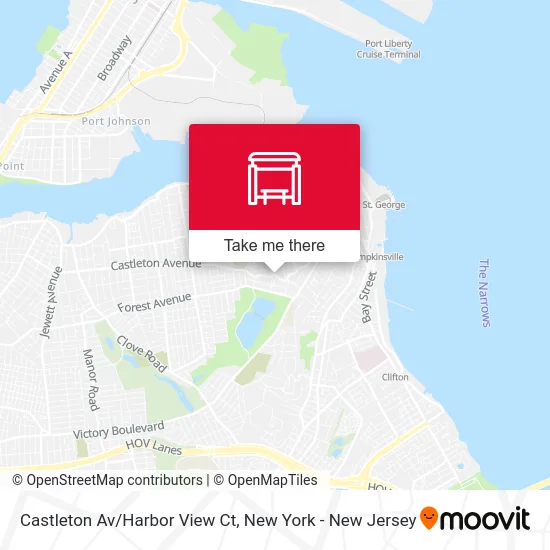 Castleton Av/Harbor View Ct map