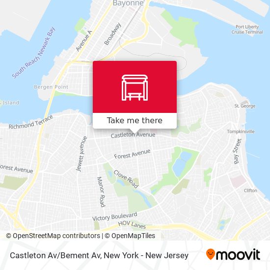 Mapa de Castleton Av/Bement Av