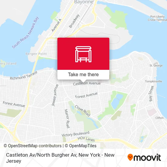 Castleton Av/North Burgher Av map